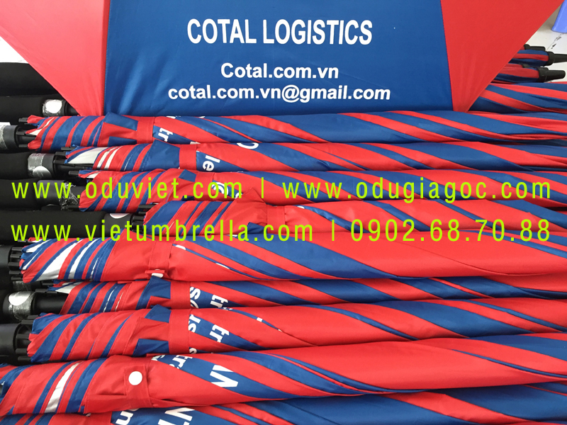 xưởng sản xuất ô dù cầm tay in logo quảng cáo